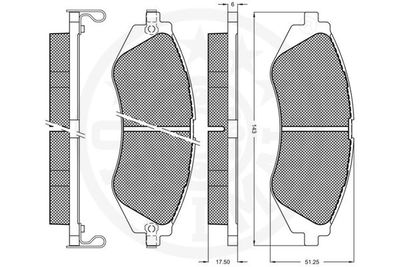 Brake Pad Set, disc brake 10195