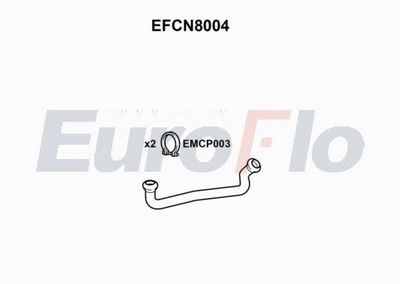 EuroFlo Exhaust Pipe EFCN8004