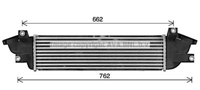 Интеркулер AVA QUALITY COOLING MT4282 для MITSUBISHI L200