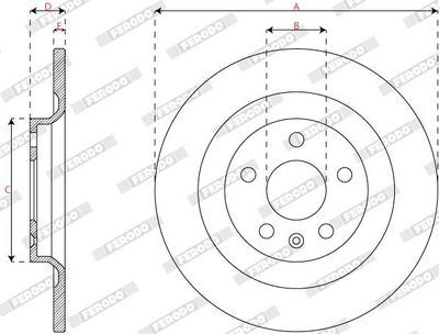 DISC FRANA FERODO DDF3088C 2