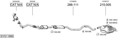 Изпускателна система BOSAL SYS11989