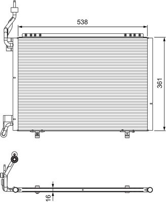 VALEO Condensor, airconditioning (814074)