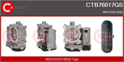 Hrdlo škrticí klapky CASCO CTB76017GS