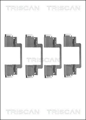 Комплектующие, колодки дискового тормоза TRISCAN 8105 231608 для MERCEDES-BENZ GLK-CLASS
