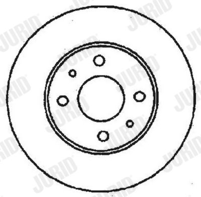 Тормозной диск JURID 561380J для FIAT COUPE