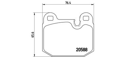 Комплект тормозных колодок, дисковый тормоз BREMBO P 06 006 для BMW M1