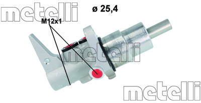 Главный тормозной цилиндр METELLI 05-1194 для AUDI A7