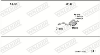 Изпускателна система WALKER VWK018520