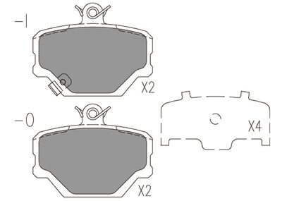 Комплект тормозных колодок, дисковый тормоз KLAXCAR FRANCE 24052z для SMART ROADSTER