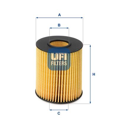 UFI 25.151.00 Масляный фильтр  для HYUNDAI  (Хендай Иx55)
