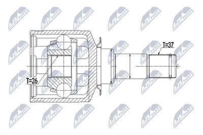 NTY NPW-ME-057 ШРУС  для MERCEDES-BENZ GL-CLASS (X164) GL 450 CDI 4-matic (164.828)