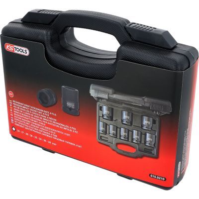 KS Tools 515.0210 Souprava šestihranných silových nástrčných ořechů 3/4", 8dílná, krátké, 24-38mm