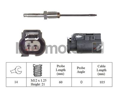 czujnik, temperatura spalin INTERMOTOR 27386