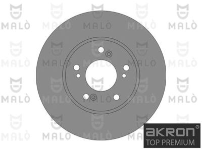 AKRON-MALÒ 1110683 Тормозные диски  для HONDA SHUTTLE (Хонда Шуттле)