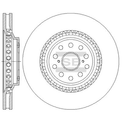 Hi-Q SD4655 Тормозные диски  для LEXUS LS (Лексус Лс)