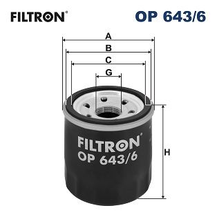 Масляный фильтр FILTRON OP 643/6 для LADA XRAY