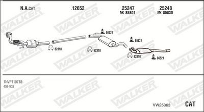 Изпускателна система WALKER VW25063