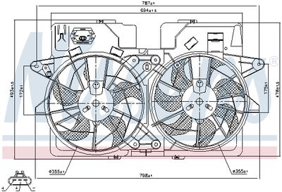 VENTILATOR RADIATOR NISSENS 85278 6
