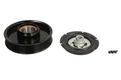 Airco compressor koppeling compleet (HALLA  HCC 12V 66PK 120mm) past: HYUNDAI SANTA FÉ III  KIA SORENTO II 2.4 09.12-12.18