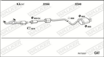 Изпускателна система WALKER RV75007