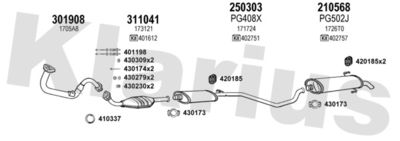 Układ wydechowy KLARIUS 630306E