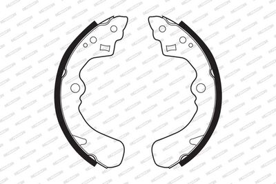 SET SABOTI FRANA FERODO FSB341 1