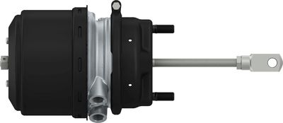 Brake servo-motor Achter (24/30, beroerte: 64mm/64mm, M22x1,5mm, 215, trommel, met vork)