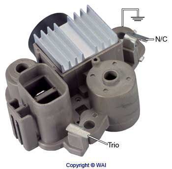 Régulateur d'alternateur WAI — 12V, 6,5cm