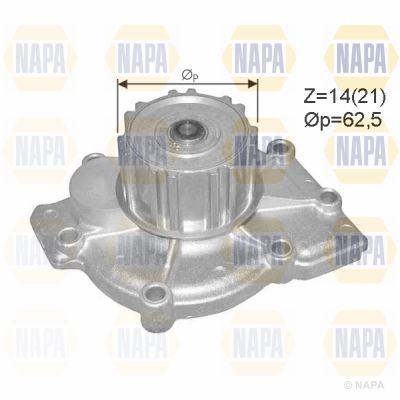 Water Pump, engine cooling NAPA NWP1466