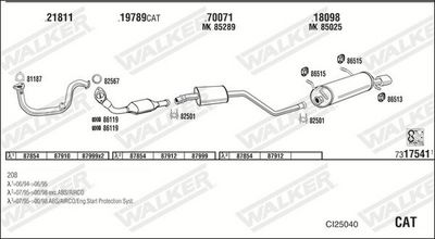 Изпускателна система WALKER CI25040