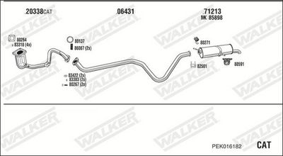 Изпускателна система WALKER PEK016182