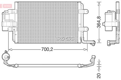 DENSO Kondensator, Klimaanlage