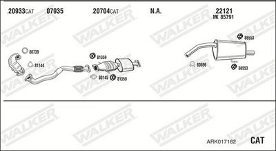 ABGASANLAGE WALKER ARK017162
