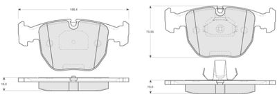 BREMSBELAGSATZ SCHEIBENBREMSE MTR MT597 0