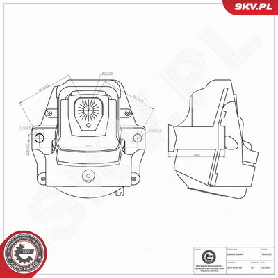 SUPORT MOTOR ESEN SKV 75SKV327 7