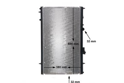 RADIATOR RACIRE MOTOR MAHLE CR800000S 12