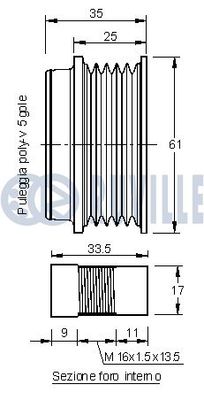 SISTEM ROATA LIBERA GENERATOR RUVILLE 541577 1