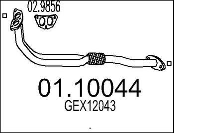 Rura wydechowa MTS 01.10044