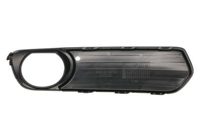 Voorbumper afdekking Voor Links (met mistlampgaten, zwart) past: BMW 1 F20, F21 11.10-03.15