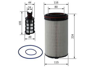 SET FILTRU DE COMBUSTIBIL BOSCH F026402308 4