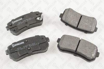 комплект спирачно феродо, дискови спирачки STELLOX 001 087B-SX