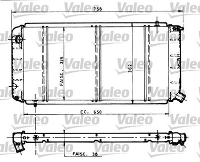 VALEO 810815 Радиатор охлаждения двигателя  для LADA NIVA (Лада Нива)
