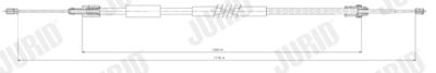 Тросик, cтояночный тормоз JURID 432865J для CITROËN XSARA