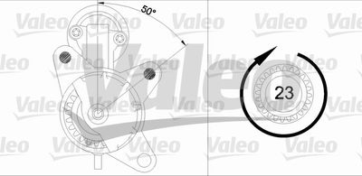 Стартер VALEO 455894 для MAZDA 121