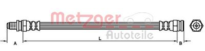 METZGER 4114090 Тормозной шланг  для SMART ROADSTER (Смарт Роадстер)