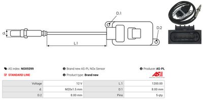 SENZOR NOX INJECTIE ADITIV AS-PL NOX9399 2
