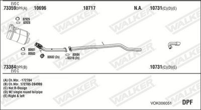 Изпускателна система WALKER VOK006051