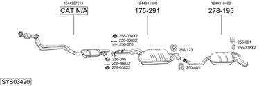 Układ wydechowy BOSAL SYS03420