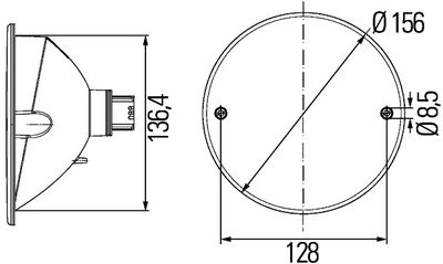 Reflektor HELLA 8RA 344 610-017