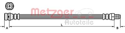 Тормозной шланг METZGER 4111214 для FORD GRAND